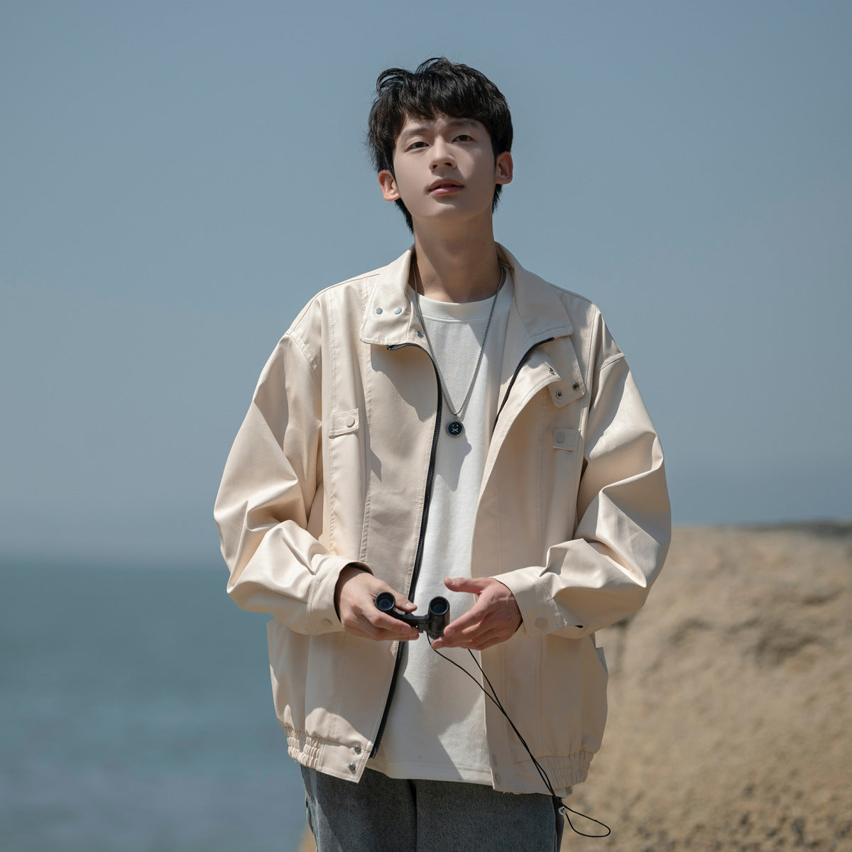 American Retro Leather Jacket For Men