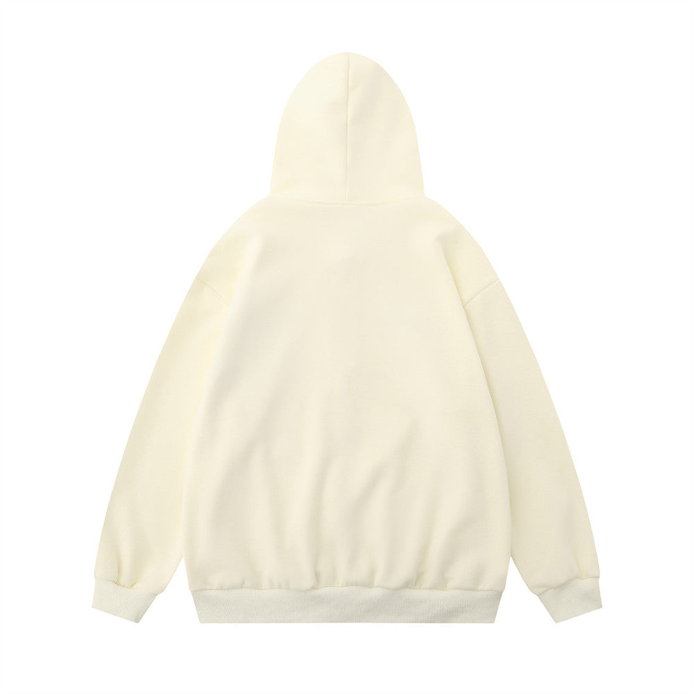 Butterfly Embroidered Hooded Jacket For Men