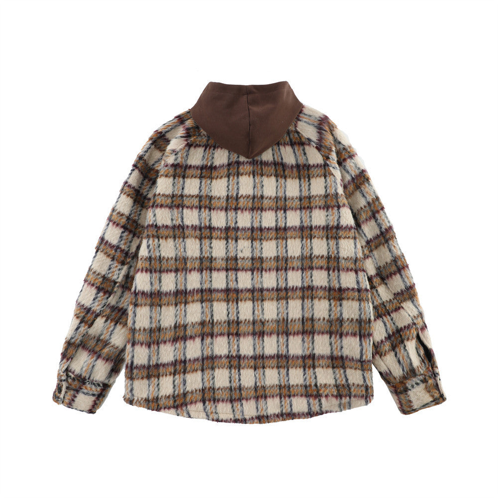 Colorblock Hood Jacket Coat For Men