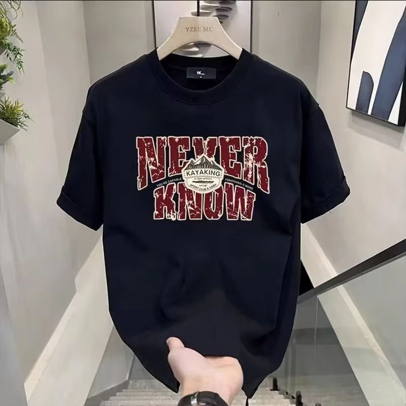 Menswear Clothing Loose Casual Print T-shirt