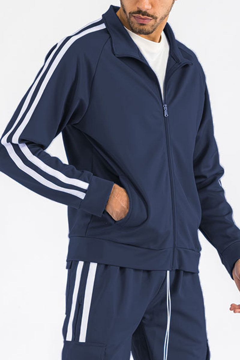 Two Stripe Zip Up Track Jacket TJ700