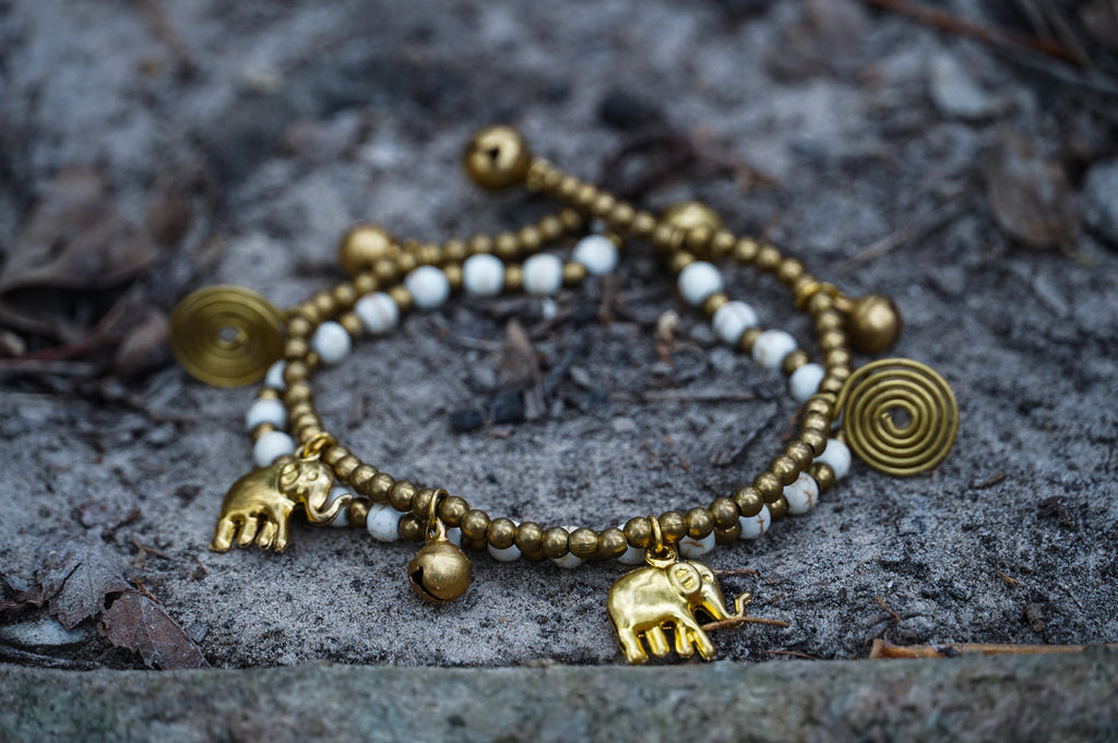 Boho Brass Elephant Bracelets