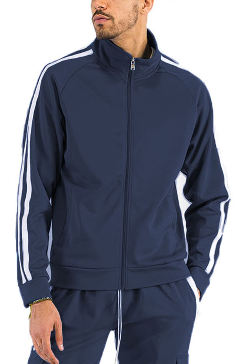 Two Stripe Zip Up Track Jacket TJ700