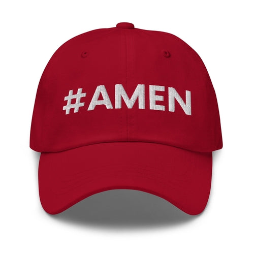 Embroidered Adjustable Baseball Cap - #amen