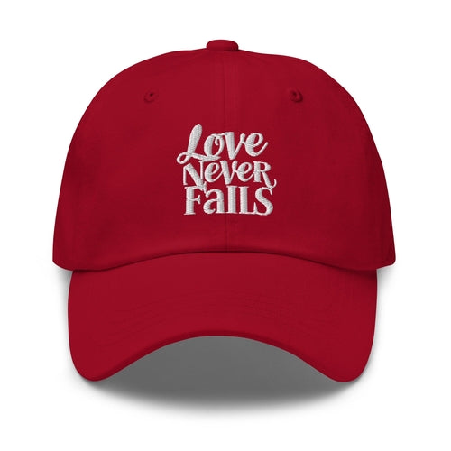 Embroidered Baseball Cap - Adjustable - Love Never Fails