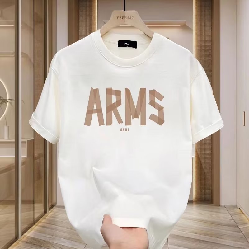 Menswear Clothing Loose Casual Print T-shirt