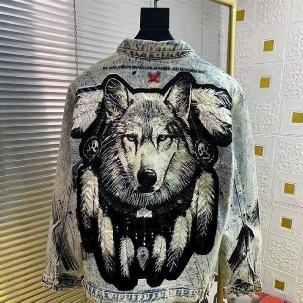 Fashionable Personalized Embroidered Jacket For Men