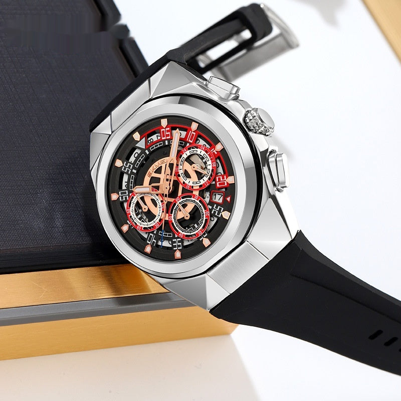 Hollow Sheet Plate Multifunctional Non-mechanical Watch