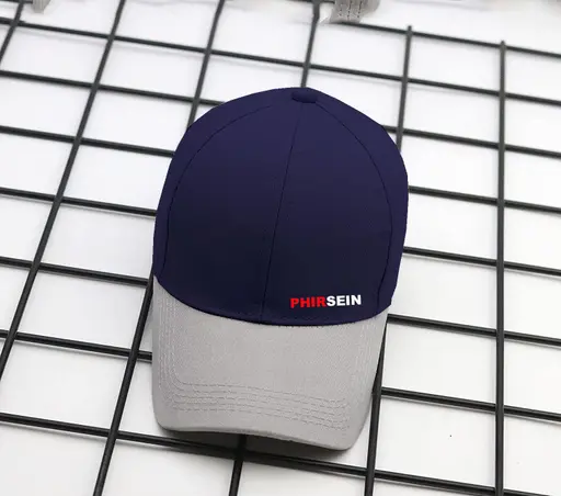 Phirsein Blue and Grey Designer Adjustable Fashion Baseball Sports Cap