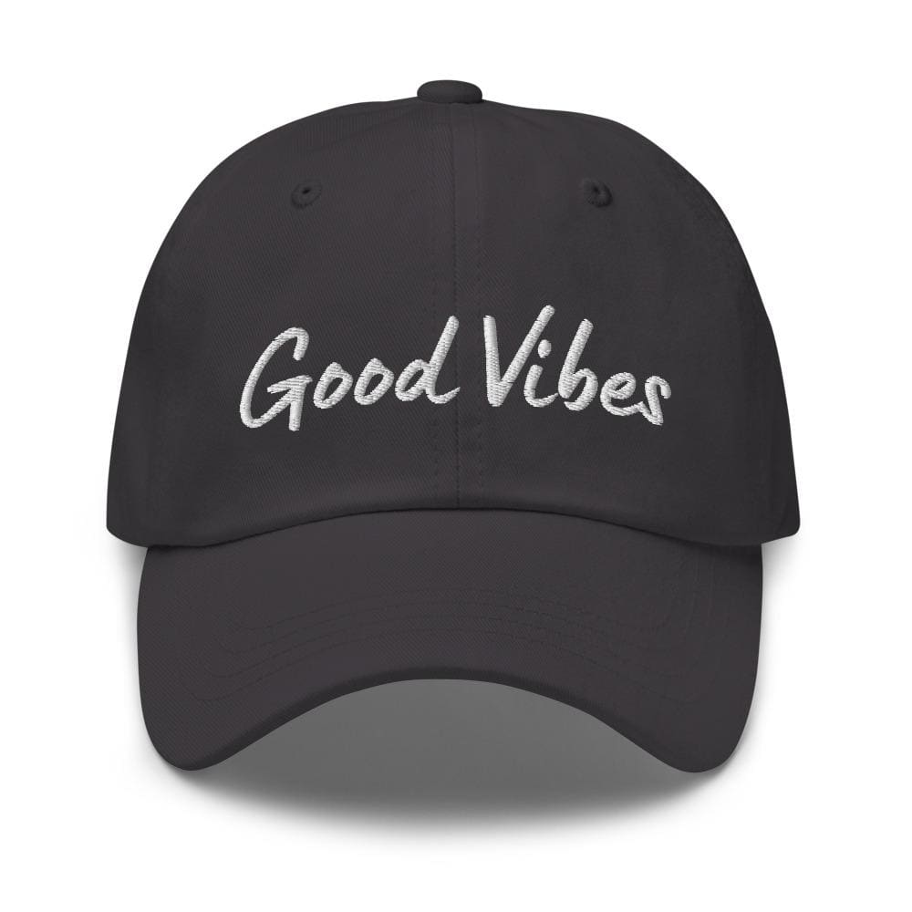 Embroidered Baseball Cap- Adjustable - Good Vibes