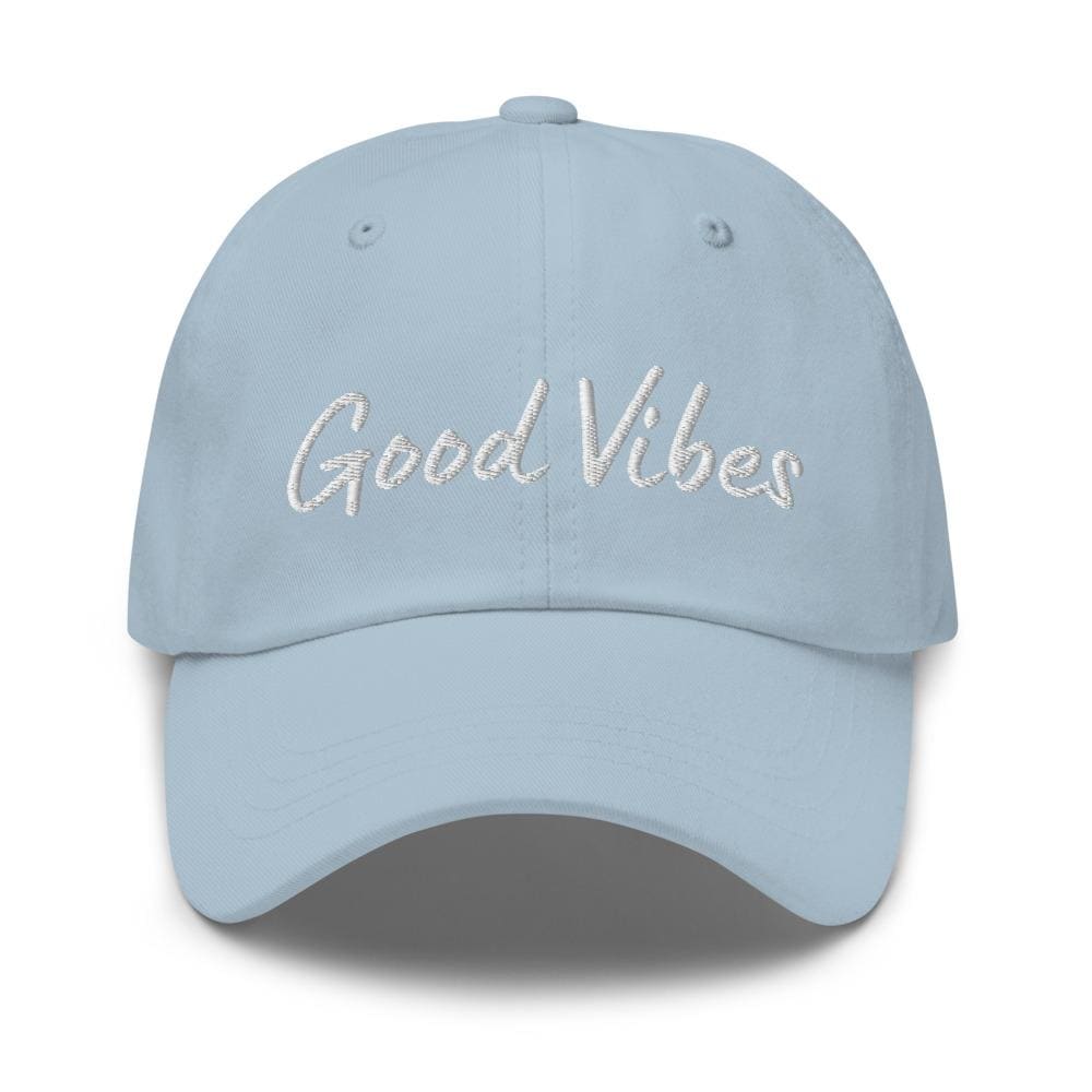 Embroidered Baseball Cap- Adjustable - Good Vibes