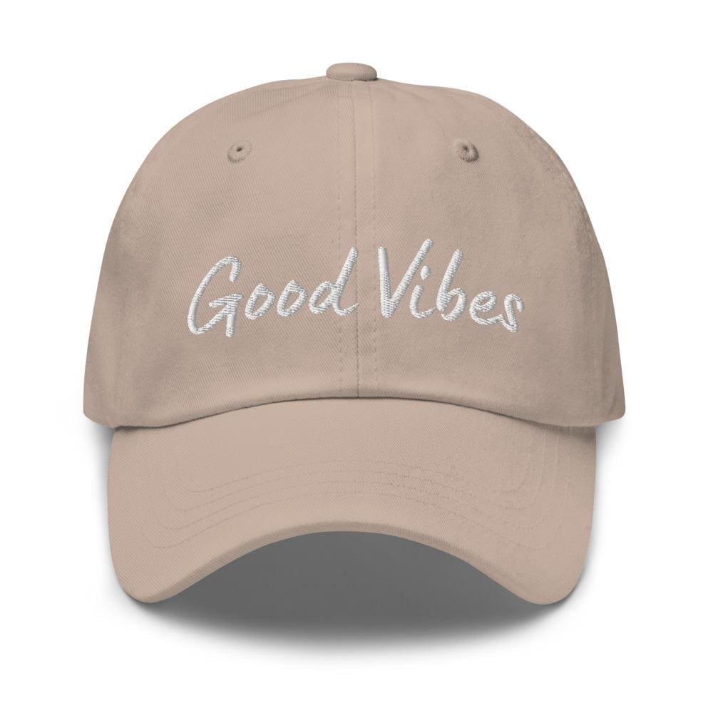 Embroidered Baseball Cap- Adjustable - Good Vibes