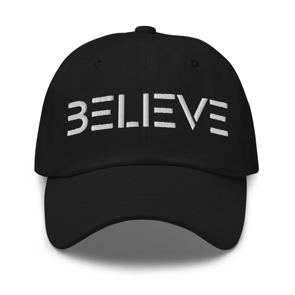 Embroidered Adjustable Baseball Cap - Believe - F/b