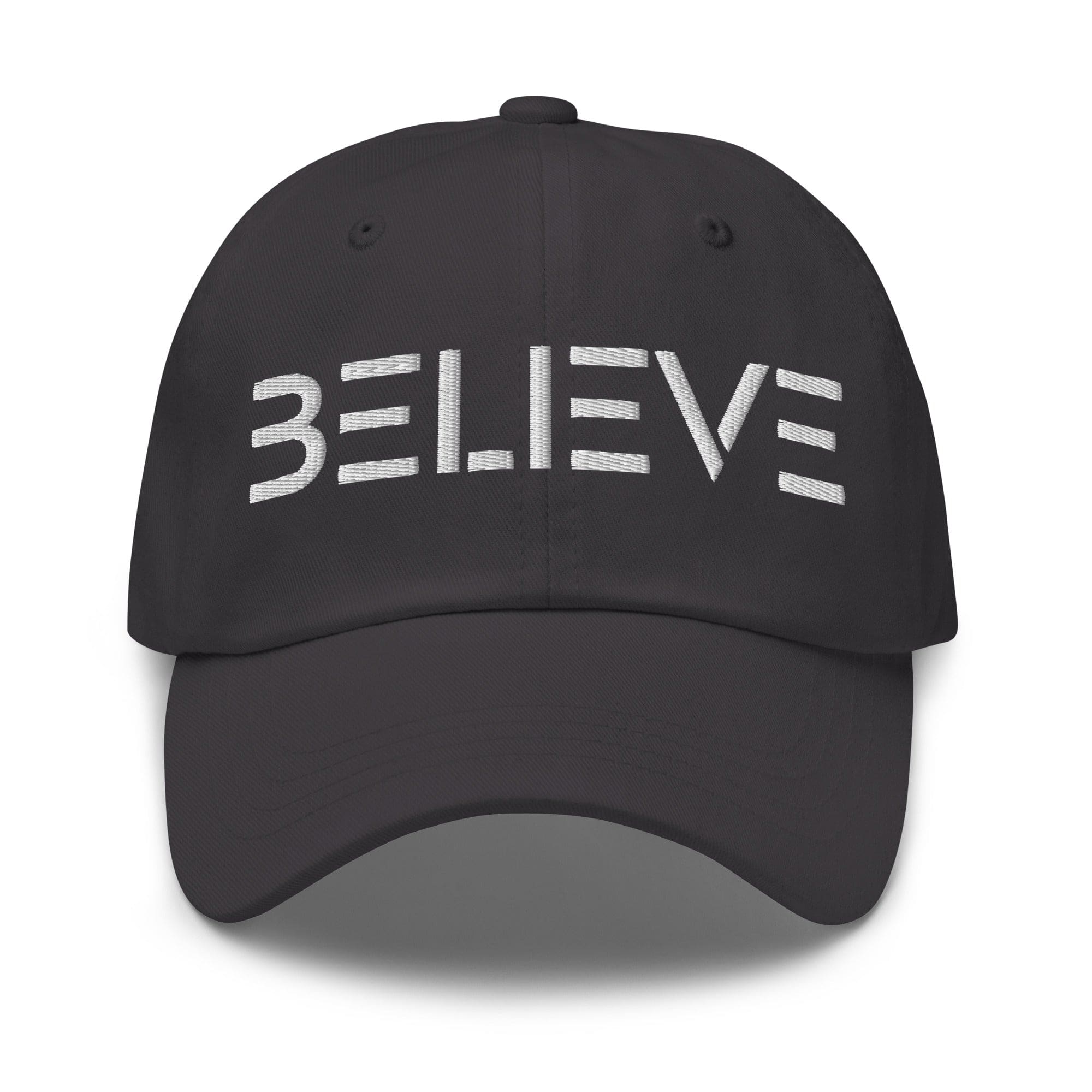 Embroidered Adjustable Baseball Cap - Believe - F/b