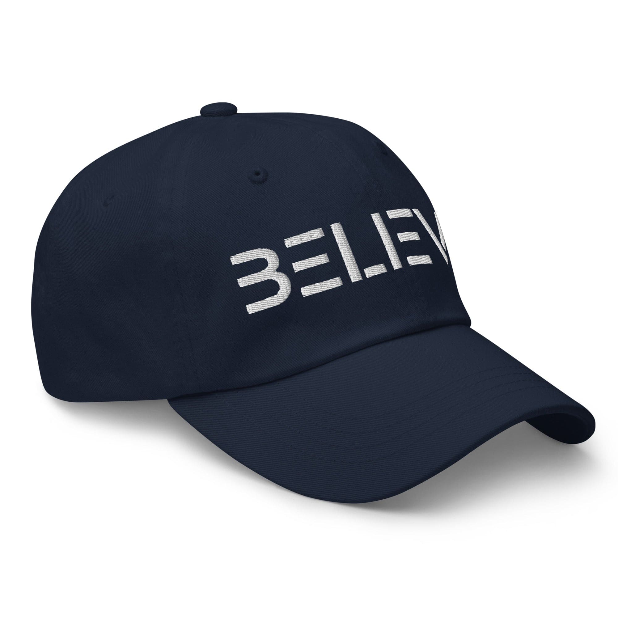 Embroidered Adjustable Baseball Cap - Believe - F/b