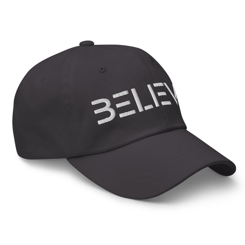 Embroidered Adjustable Baseball Cap - Believe - F/b