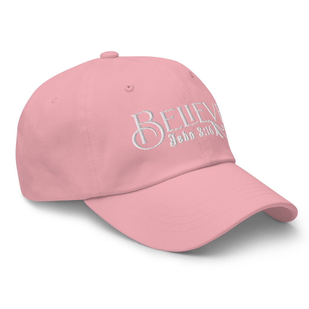 Embroidered Baseball Dad Cap - Believe - John 3:16