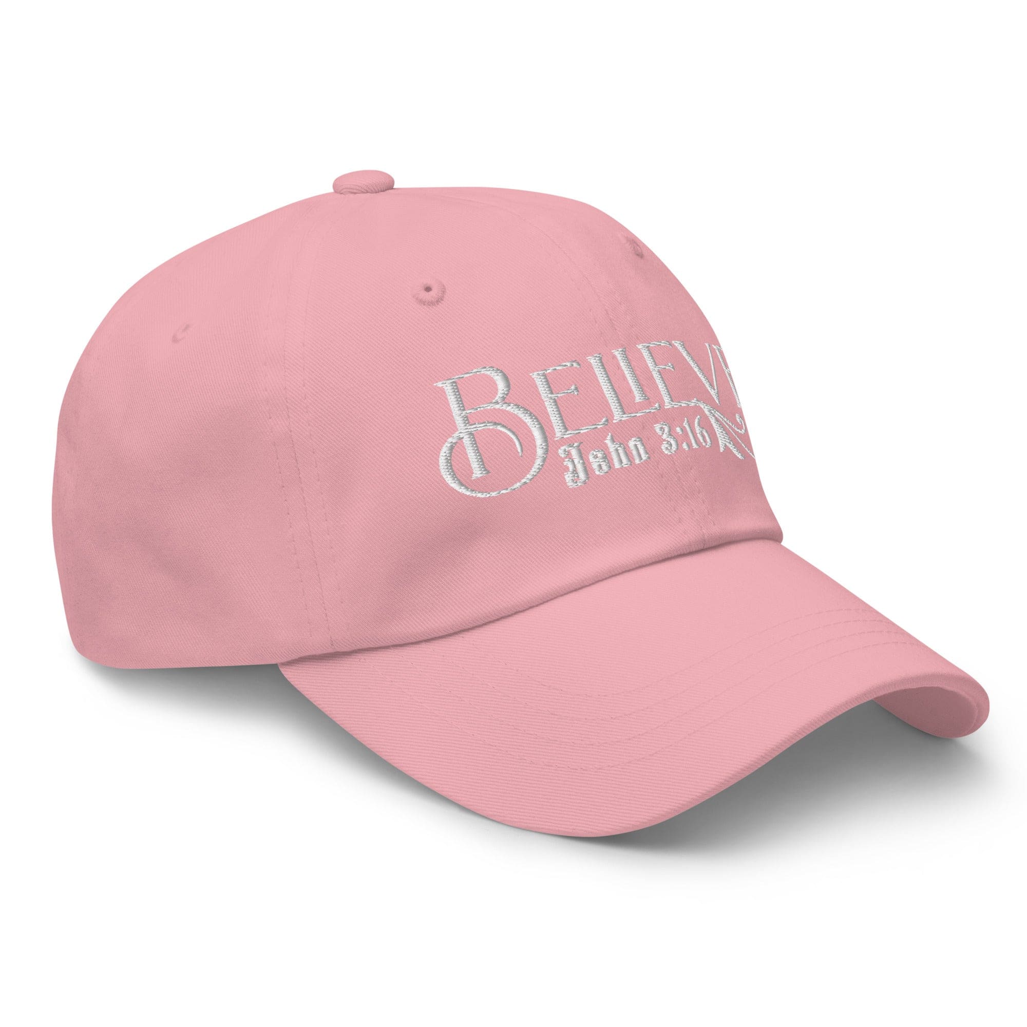 Embroidered Baseball Dad Cap - Believe - John 3:16