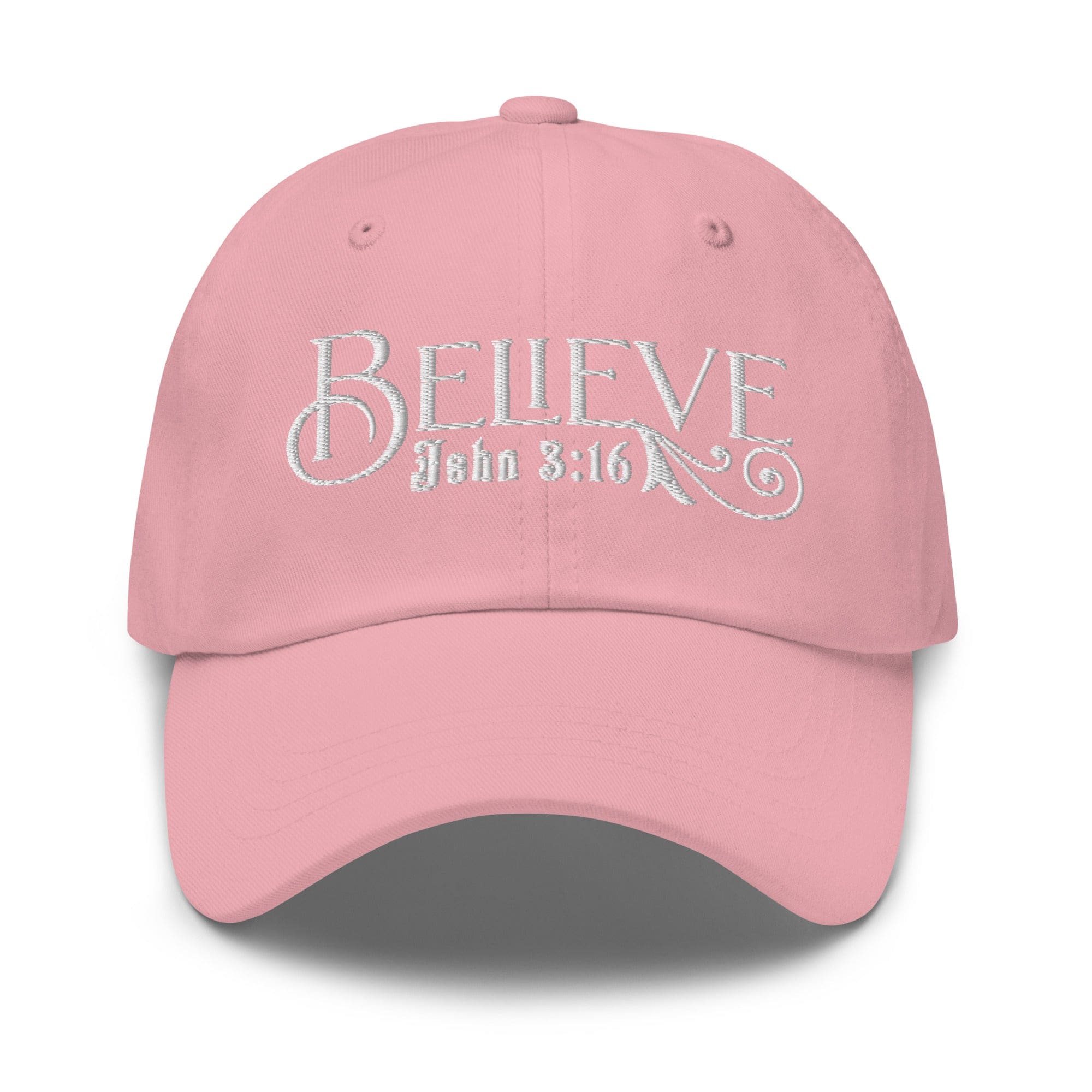 Embroidered Baseball Dad Cap - Believe - John 3:16