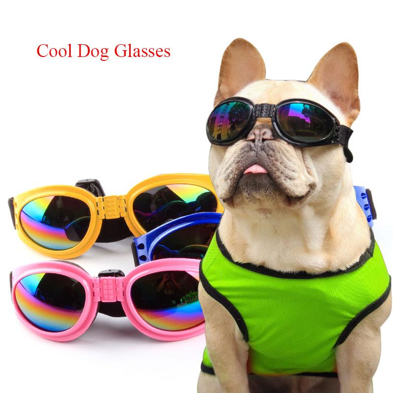 5Pcs/lot Pull Wind Fashion Dogs Pets Accessories Foldable Pet Glasses
