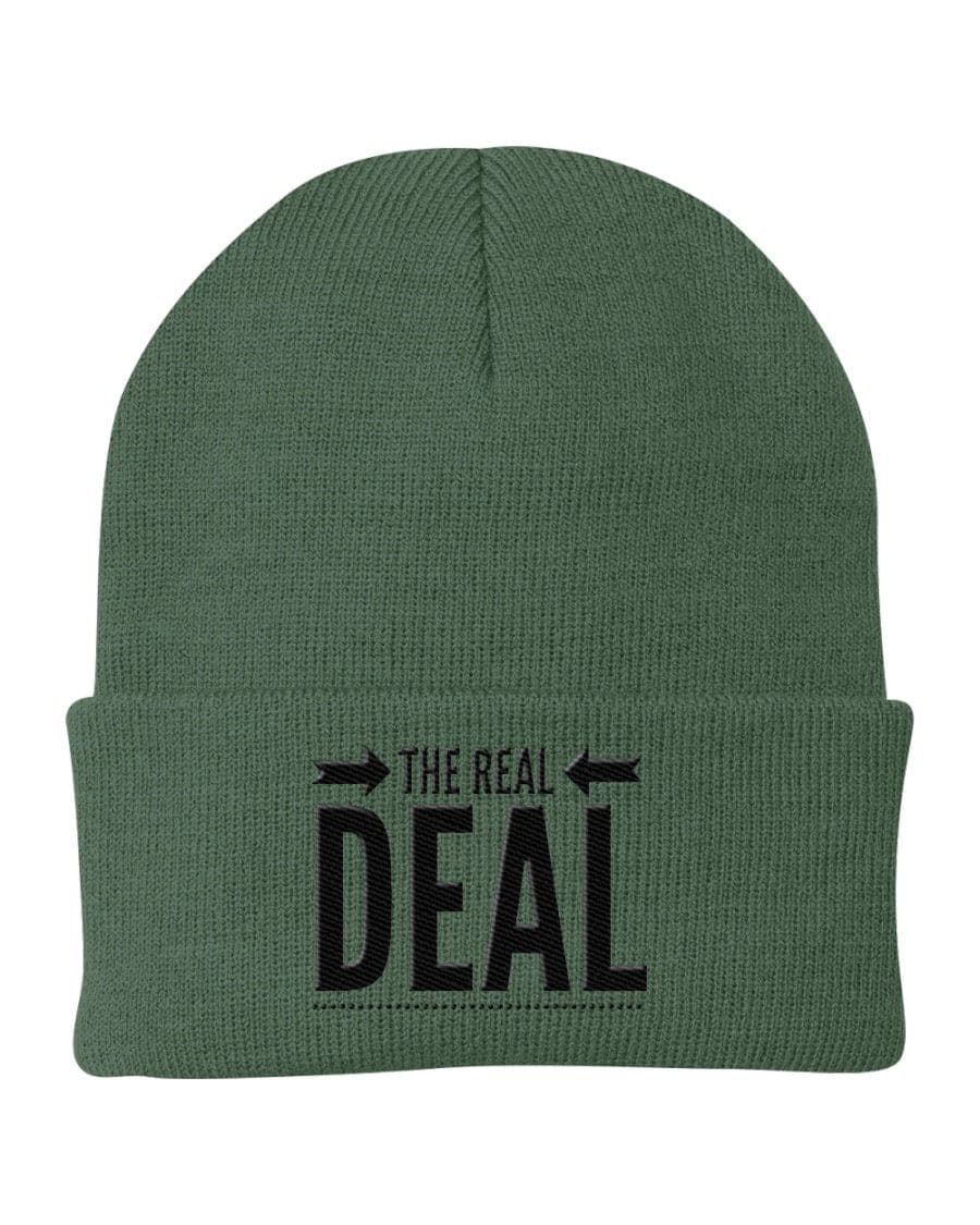 Beanie Cap - the Real Deal Embroidered Graphic / Cuffed Knit Hat