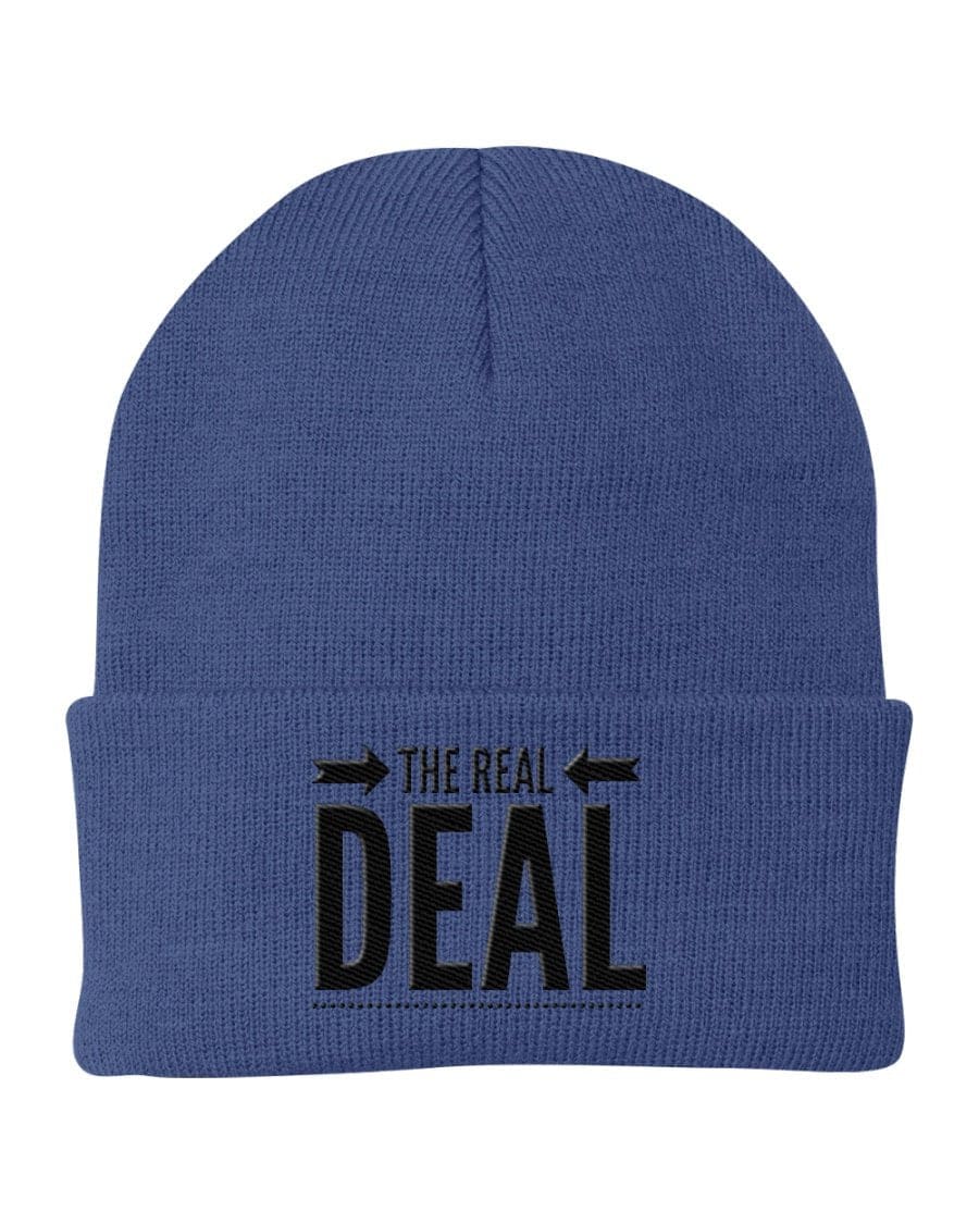 Beanie Cap - the Real Deal Embroidered Graphic / Cuffed Knit Hat