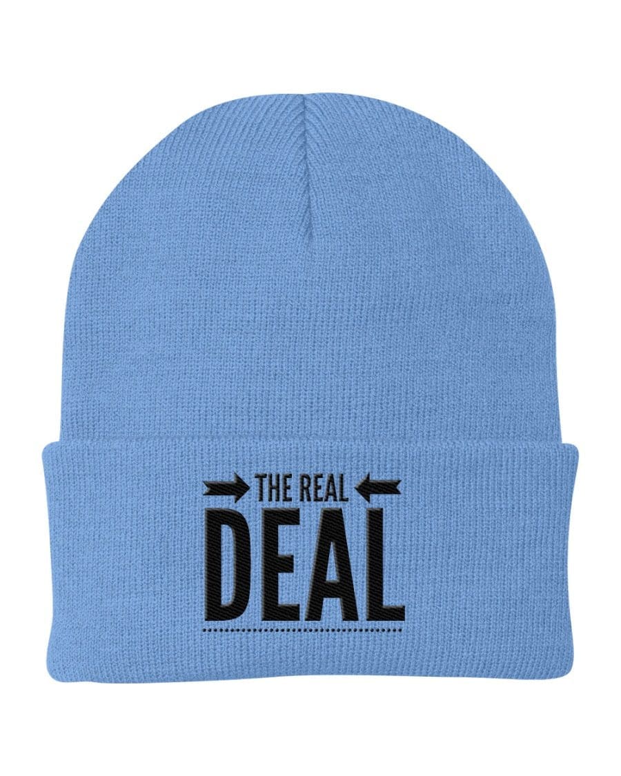 Beanie Cap - the Real Deal Embroidered Graphic / Cuffed Knit Hat