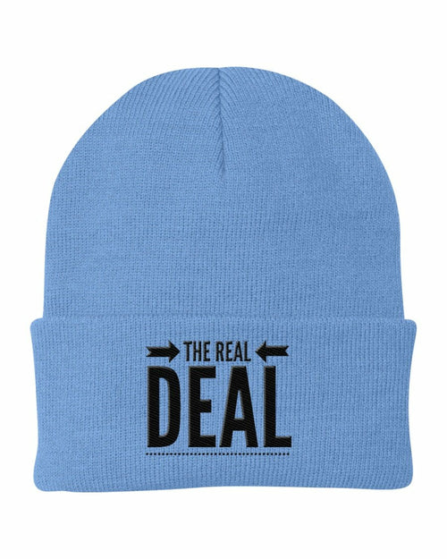 Beanie Cap - the Real Deal Embroidered Graphic / Cuffed Knit Hat