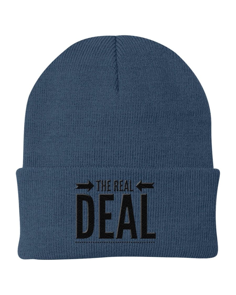 Beanie Cap - the Real Deal Embroidered Graphic / Cuffed Knit Hat