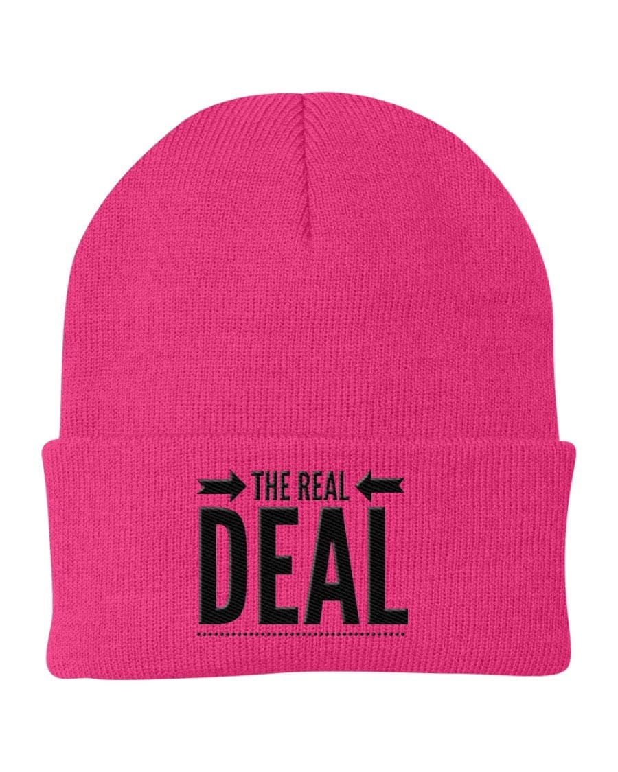 Beanie Cap - the Real Deal Embroidered Graphic / Cuffed Knit Hat