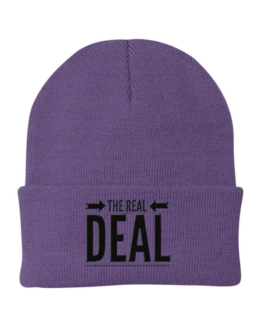 Beanie Cap - the Real Deal Embroidered Graphic / Cuffed Knit Hat
