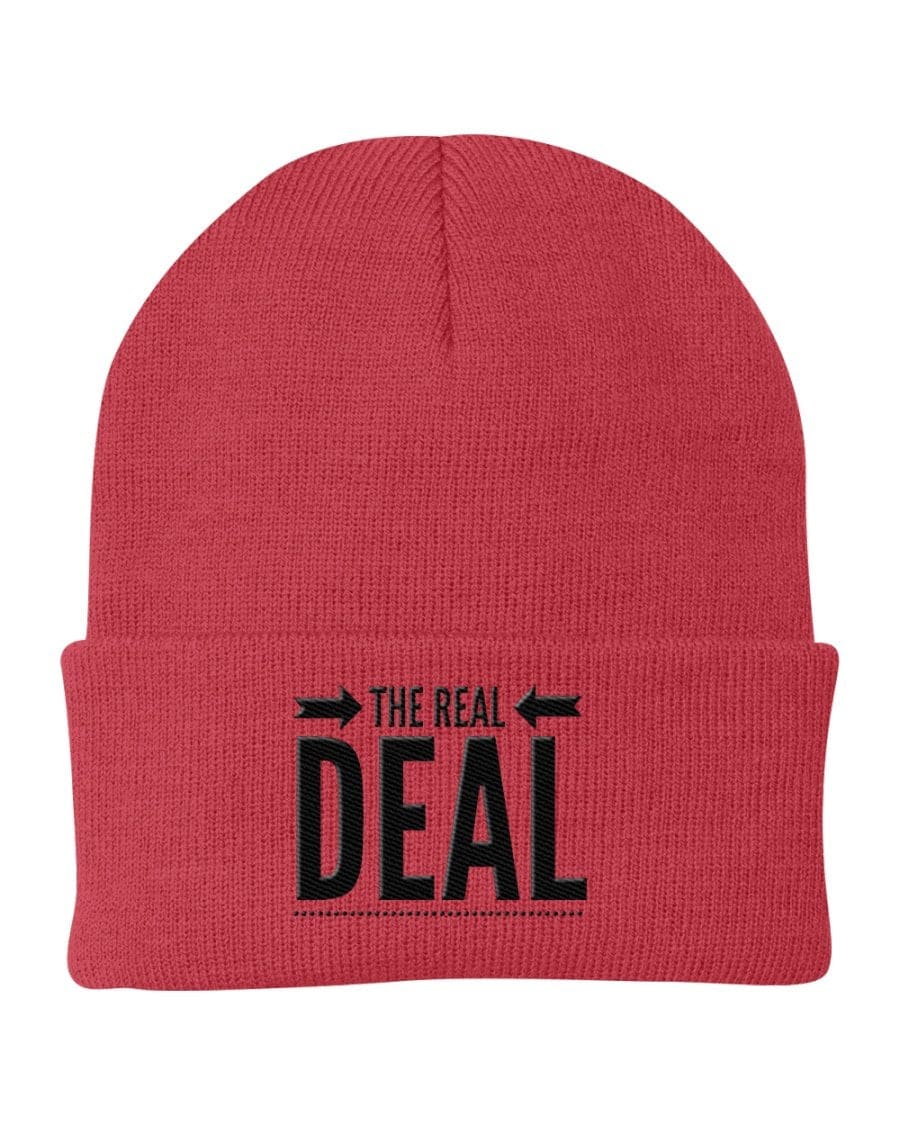 Beanie Cap - the Real Deal Embroidered Graphic / Cuffed Knit Hat
