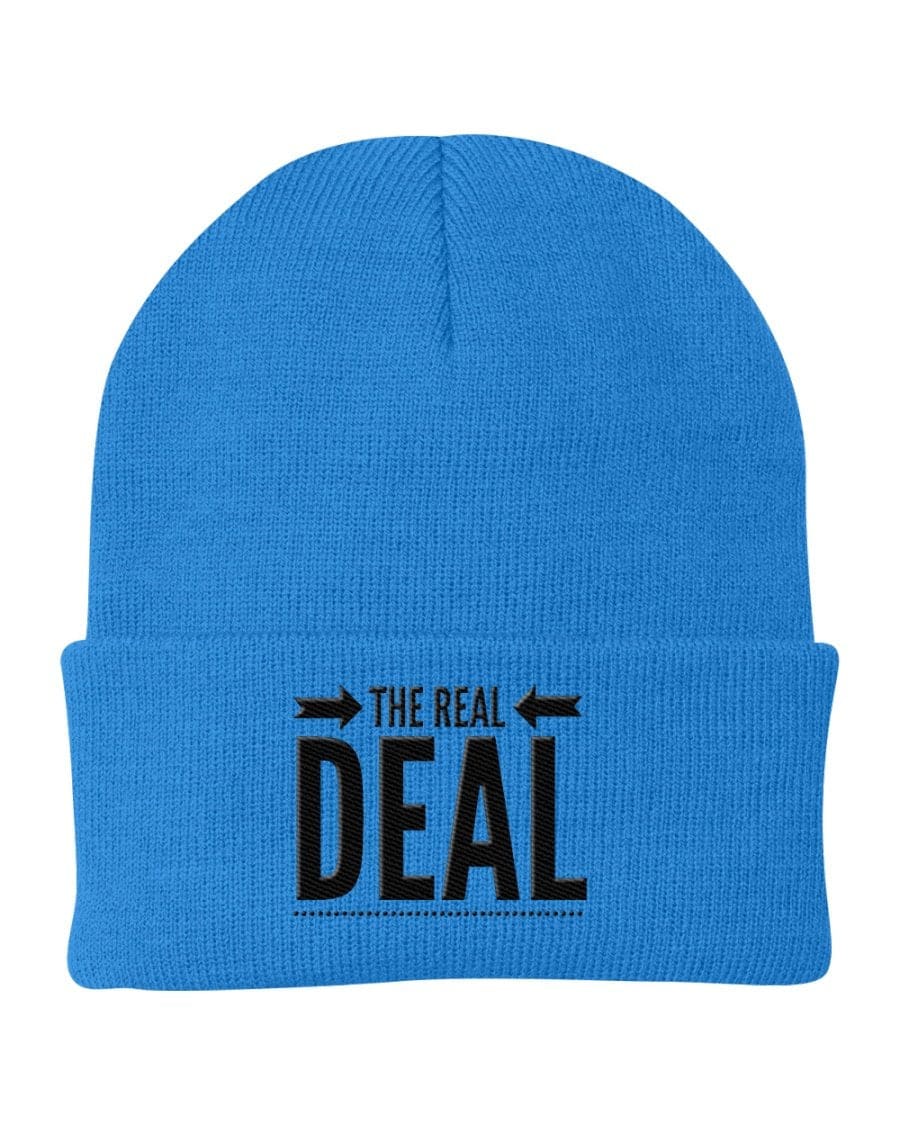 Beanie Cap - the Real Deal Embroidered Graphic / Cuffed Knit Hat