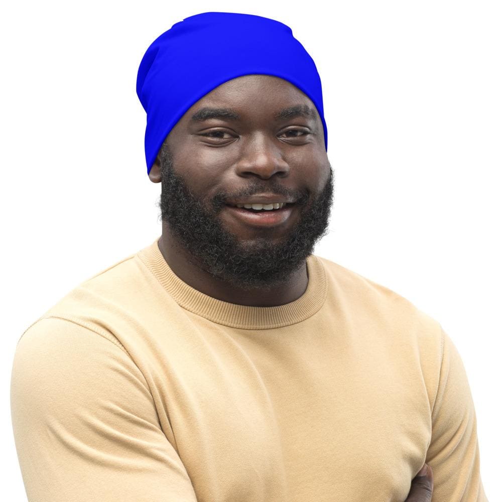Beanie Hat - Royal Blue Slouchy Beanie Men/women