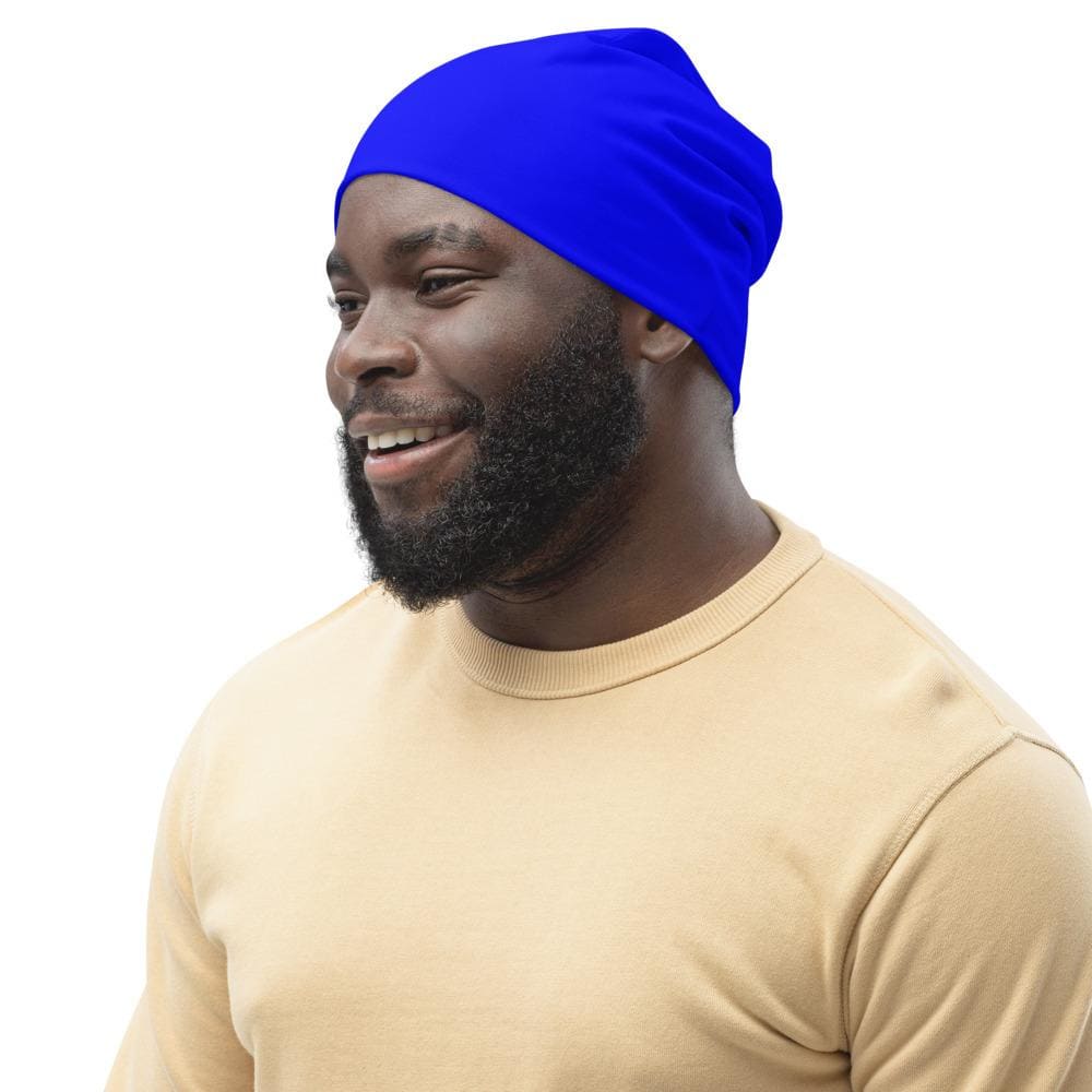 Beanie Hat - Royal Blue Slouchy Beanie Men/women