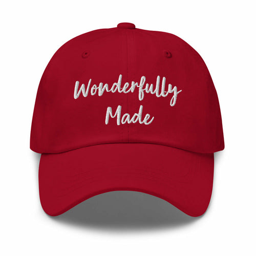 Embroidered Adjustable Baseball Cap - Wonderfully Made